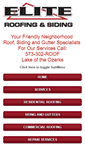 Mobile Screenshot of eliteroofingandsiding.com